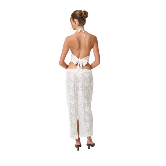GRACE Women Maxi Skirt White - Picture 4 of 6